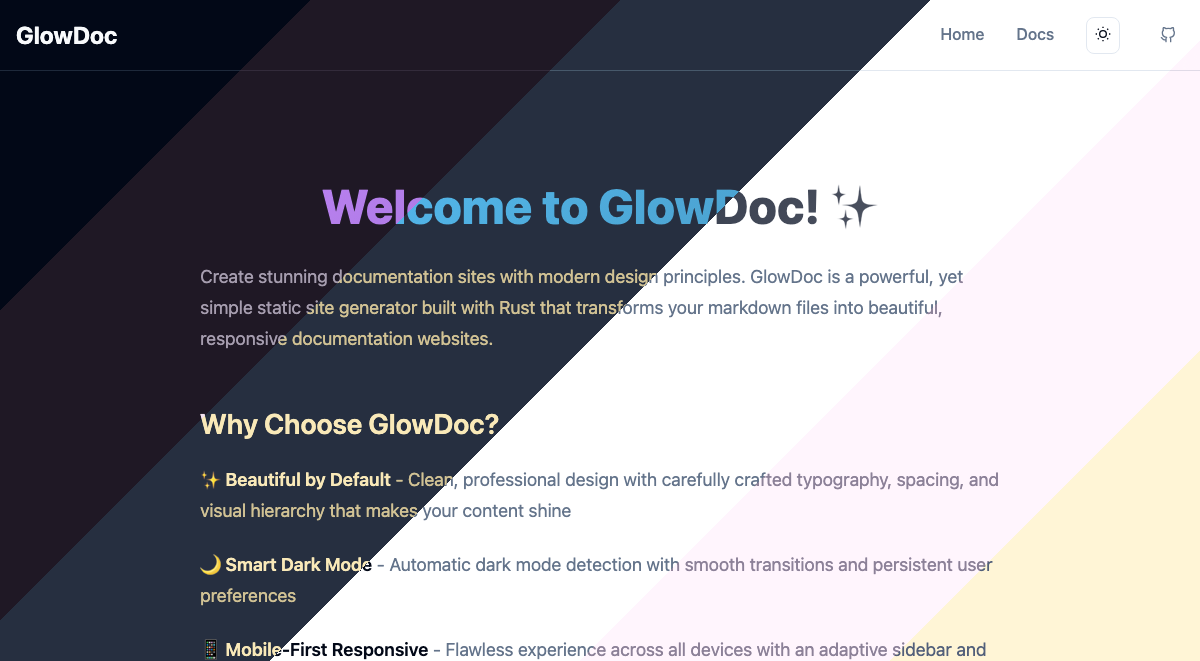 Screenshot of GlowDoc
