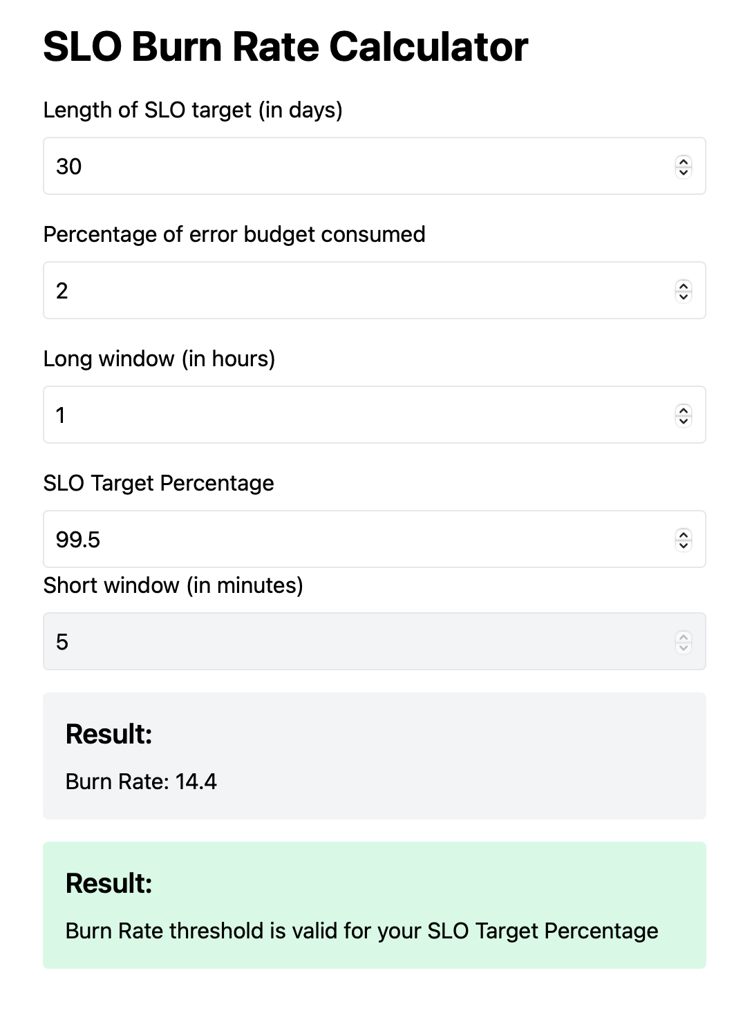 Screenshot of Slocalc
